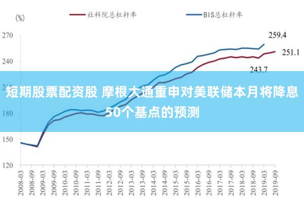 短期股票配资股 摩根大通重申对美联储本月将降息50个基点的预测